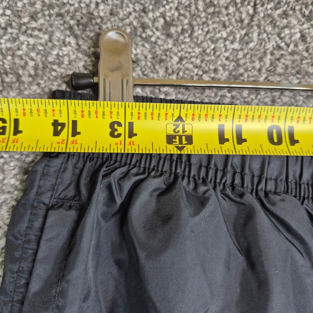 Vintage 90s Nike Track Pants Mens Large Black Nylon Windbreaker Ankle Zippers - Picture 5 of 12